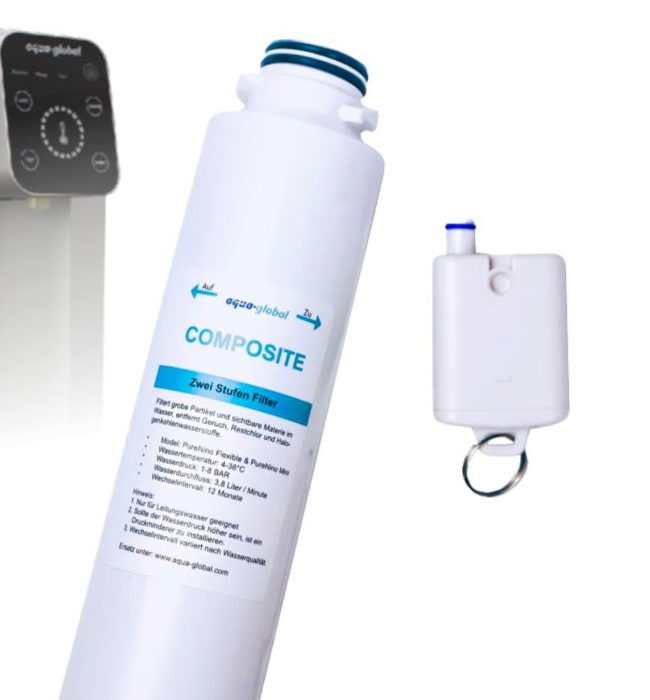 Filtersatz und Membrane für Pure nino mini Touch und andere Wasserfilter von aqua-global
